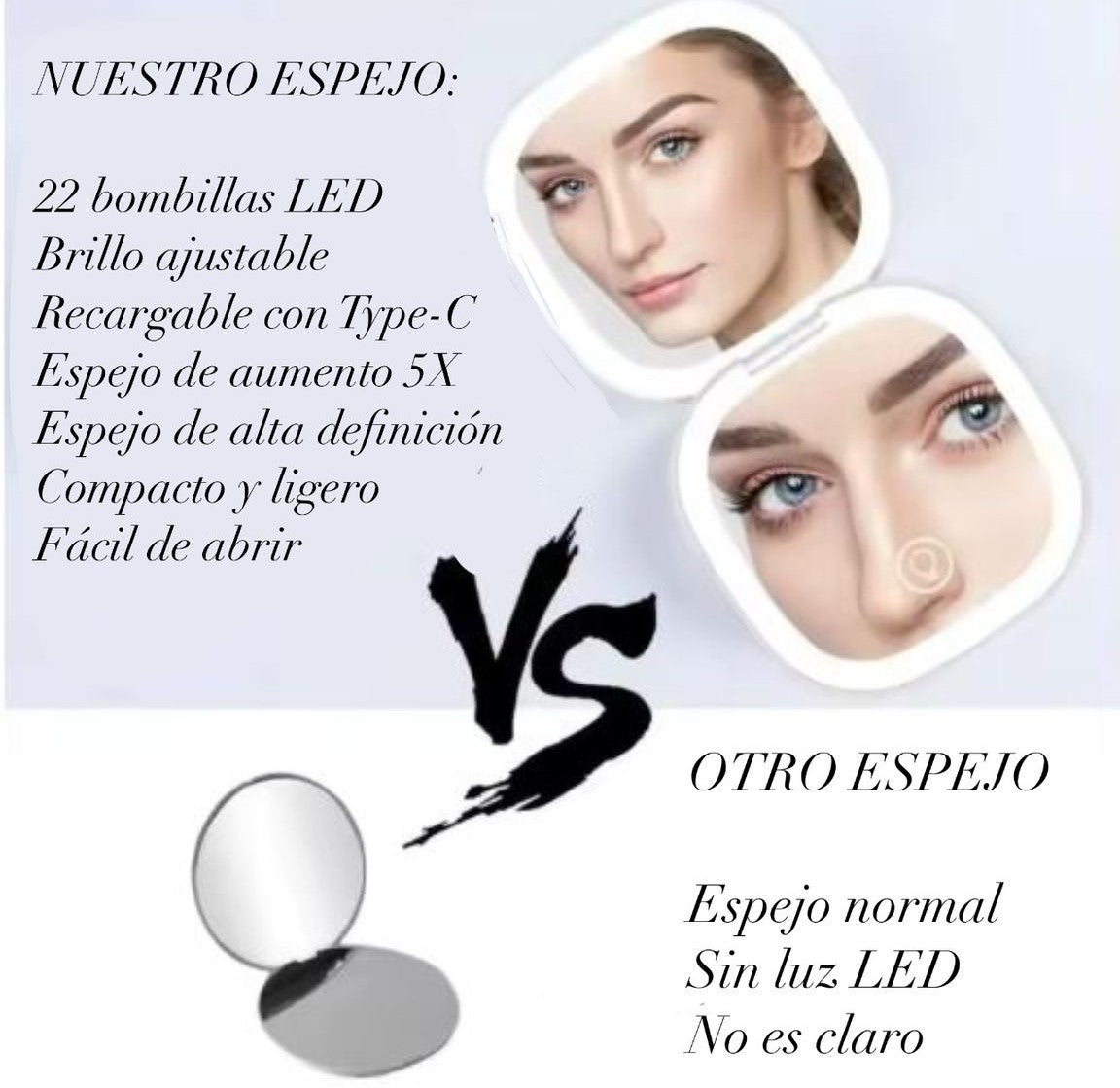 Espejo Led Portatil